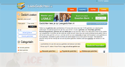 Desktop Screenshot of leesgedichten.nl